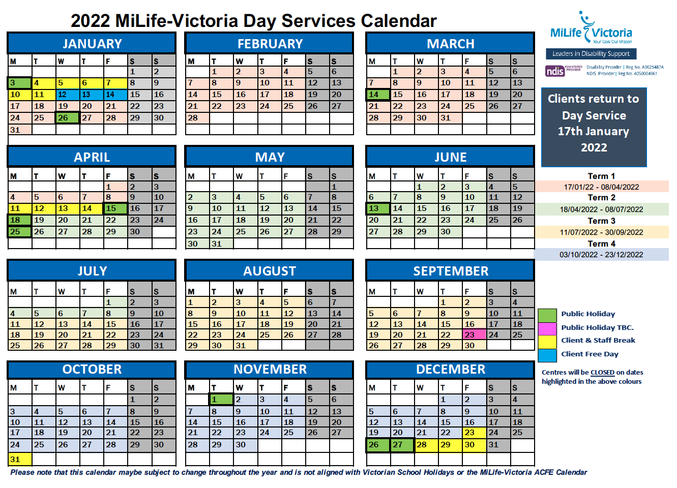MiLife-Victoria Day Services Calendar 2022